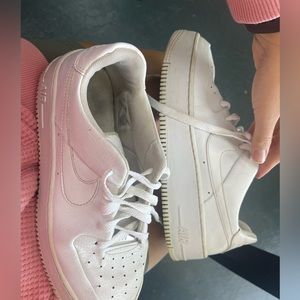 White air force ones size 9.5
